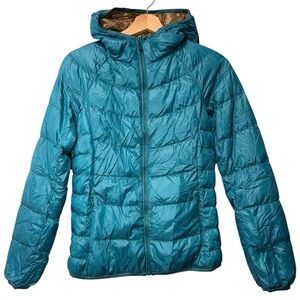 Uniqlo Lightweight Teal Puffer Jacket size XS